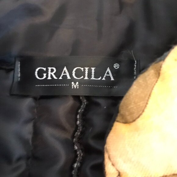 Vintage Gracila Quilted Statement Women's Coat Jacket Size M Medium - Picture 3 of 13